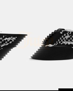 Juicy Couture curea de piele JC culoarea negru, WIJJ98539WL7