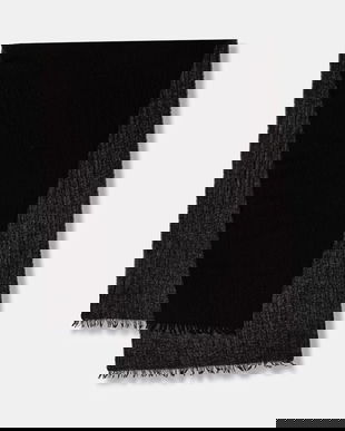 Lanvin fular de lână culoarea maro, uni, 710003794