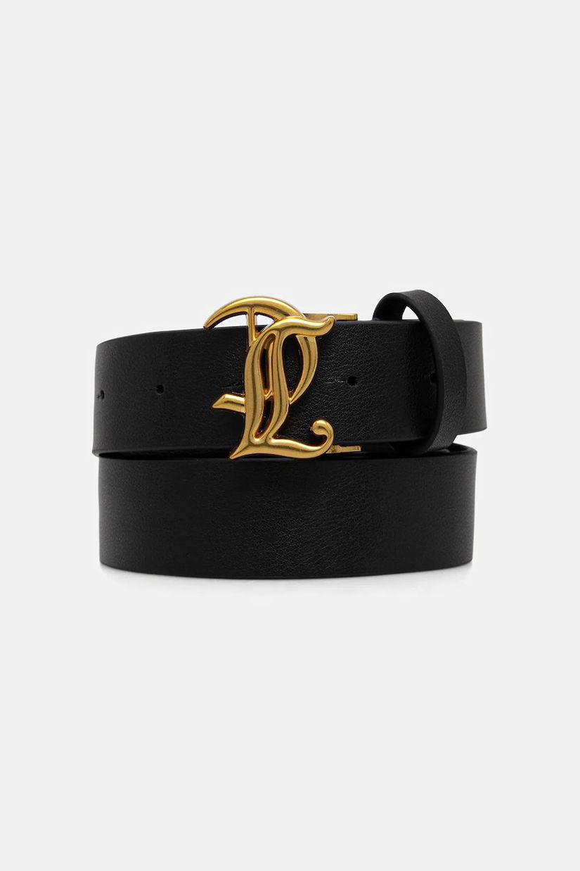 Juicy Couture curea de piele JC culoarea negru, WIJJ98537WL7