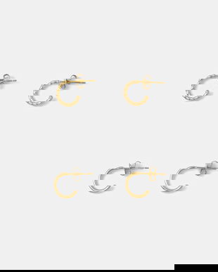 EDBLAD cercei placați cu aur Duo Pair 2-pack 123860