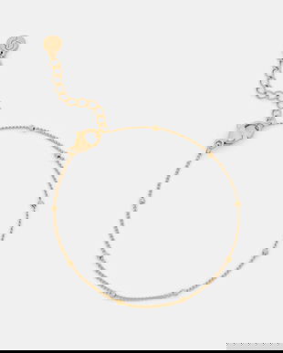 EDBLAD brățară placată cu aur Beaded Chain 127962