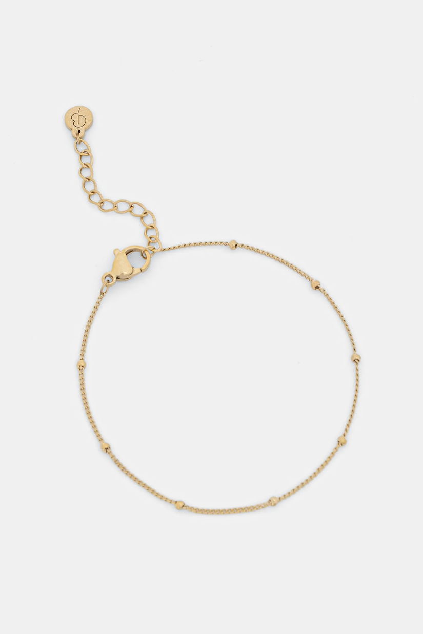 EDBLAD brățară placată cu aur Beaded Chain 127962