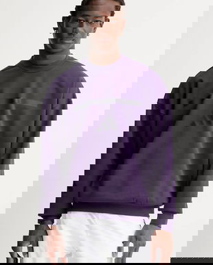 adidas bluză adidas x Z.N.E culoarea violet, cu imprimeu, JW4751