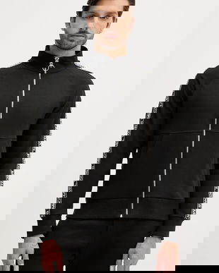 Michael Kors bluză culoarea negru, cu imprimeu, CF5524I5MF