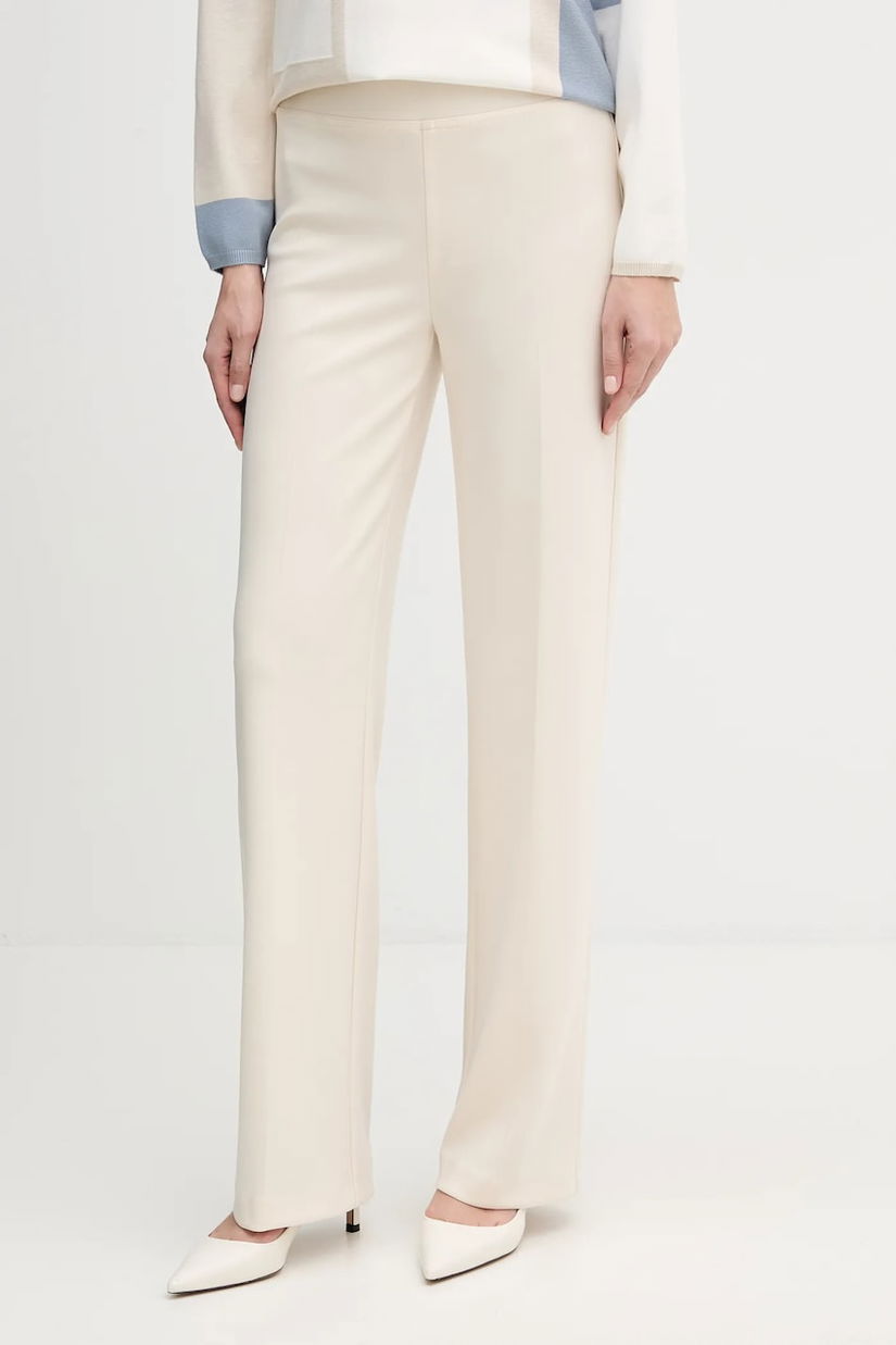 Joseph Ribkoff pantaloni culoarea bej, drept, high waist, 153088F25