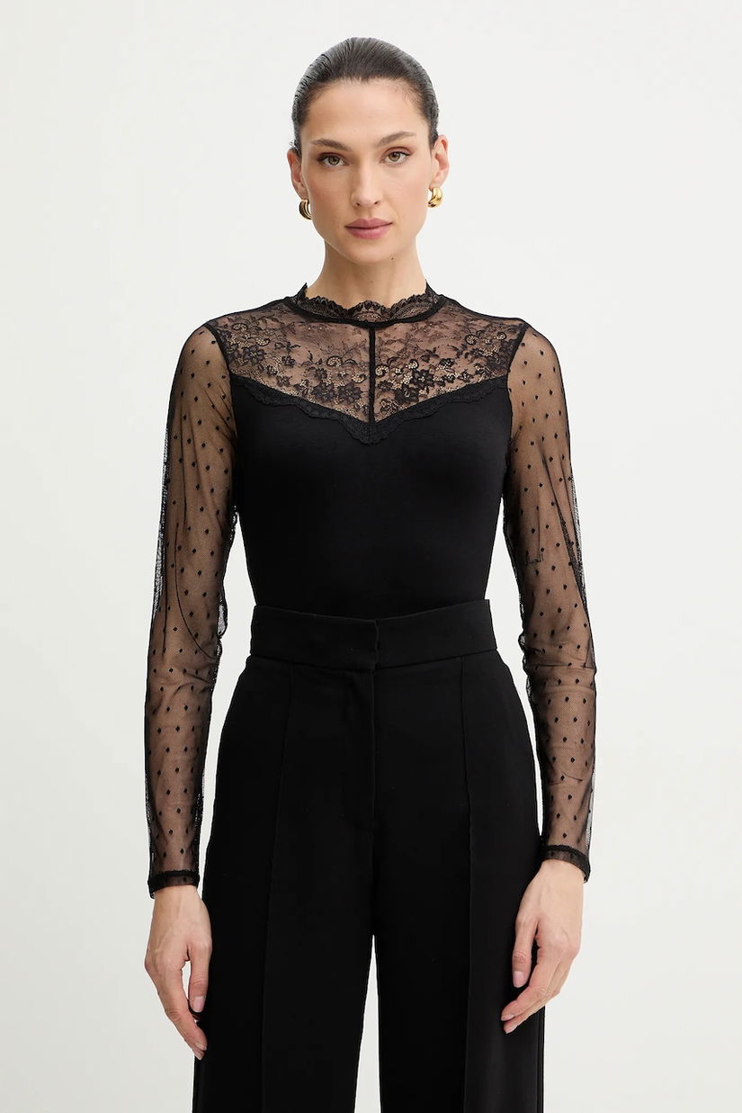 Morgan bluză culoarea negru, TGLOW