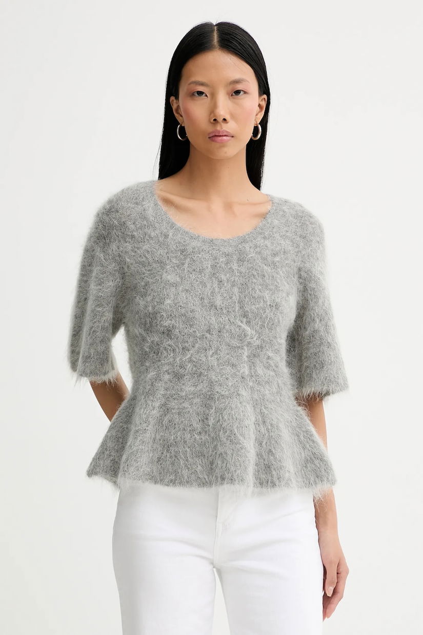 MUNTHE pulover din amestec de lână RYLALINE culoarea gri, 254160325470
