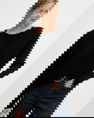 Morgan pulover culoarea negru, light, MISSY