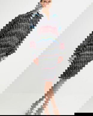 Missoni rochie midi, oversize, DS25WG2P.BC005U