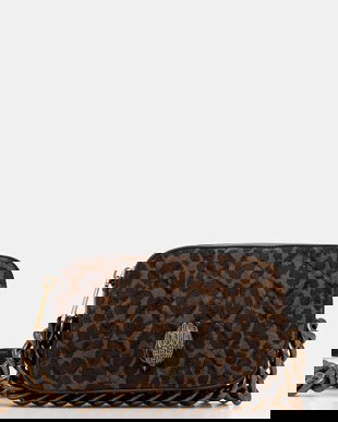 Kurt Geiger London poșetă de piele KENSINGTON culoarea maro, 9321135289