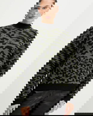 Morgan pulover culoarea verde, cu turtleneck, MFELIXA