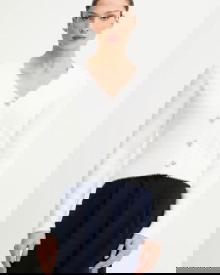 Morgan cardigan culoarea alb, MCLEMI