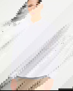 Morgan cămașă culoarea alb, cu guler clasic, relaxed, CRISTO