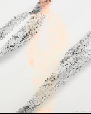 Medicine pantaloni de trening culoarea bej, modelator