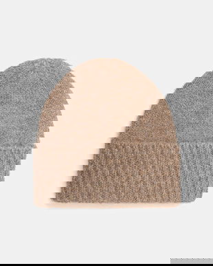 Medicine caciula din amestec de lana culoarea bej