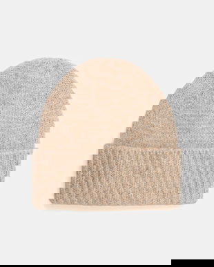 Medicine caciula din amestec de lana culoarea bej