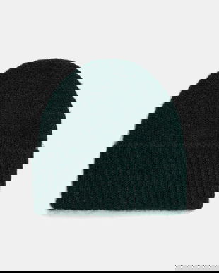 Medicine caciula din amestec de lana culoarea verde