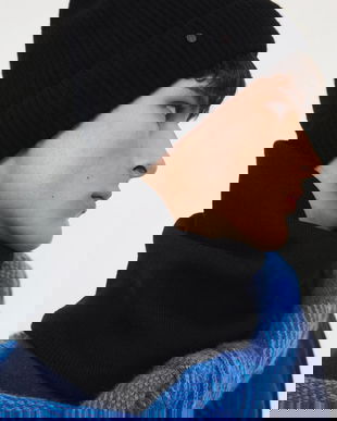 Medicine căciulă din lână merino culoarea negru