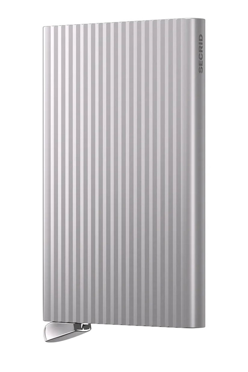 Secrid card-holder FLUTED culoarea argintiu