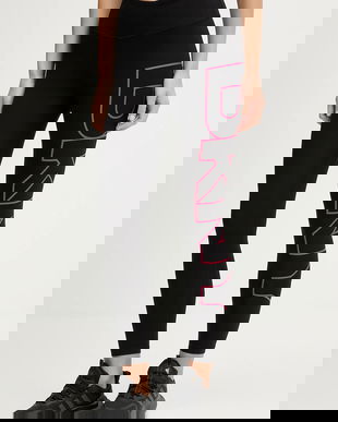 Dkny colanți B. COMPRESSION culoarea negru, cu imprimeu, DP5P3453