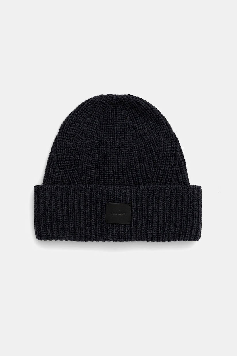 AllSaints pălărie din amestec de lână culoarea bleumarin, 29AS101343