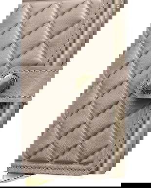 Secrid portofel de piele EMBOSS DIAMOND culoarea gri