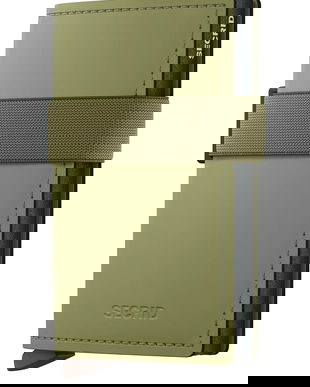 Secrid portofel de piele MATTE culoarea verde