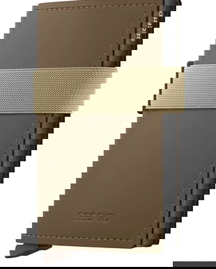 Secrid portofel de piele MATTE culoarea maro