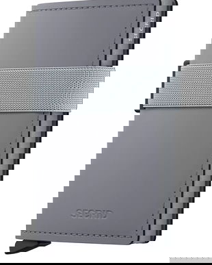 Secrid portofel de piele MATTE culoarea gri