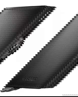 Secrid portofel de piele DUSK culoarea negru