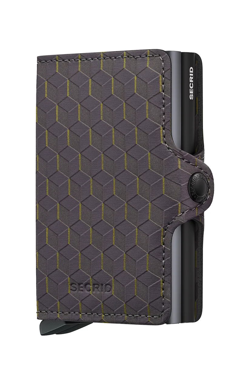 Secrid portofel de piele OPTICAL culoarea gri