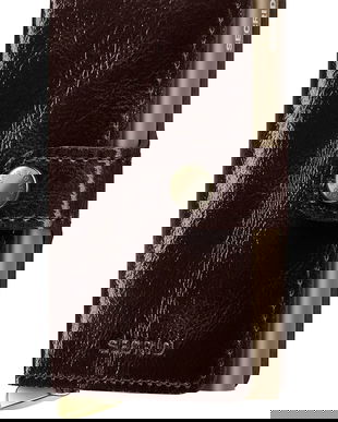 Secrid portofel de piele NAPLAK culoarea bordo