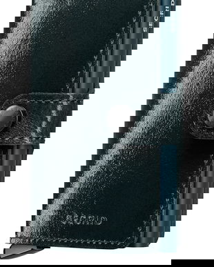 Secrid portofel de piele NAPLAK culoarea verde