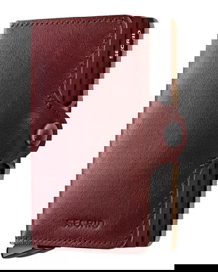 Secrid portofel de piele BASCO culoarea maro