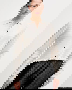 Rotate cardigan din lână culoarea gri, light, 1154641472