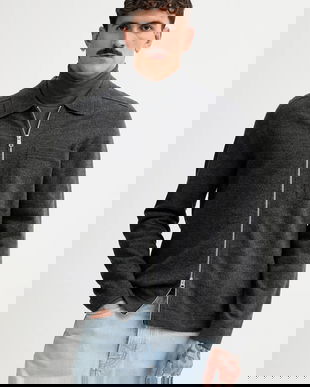 Marc O'Polo cardigan din amestec de lână culoarea gri, 530515361154