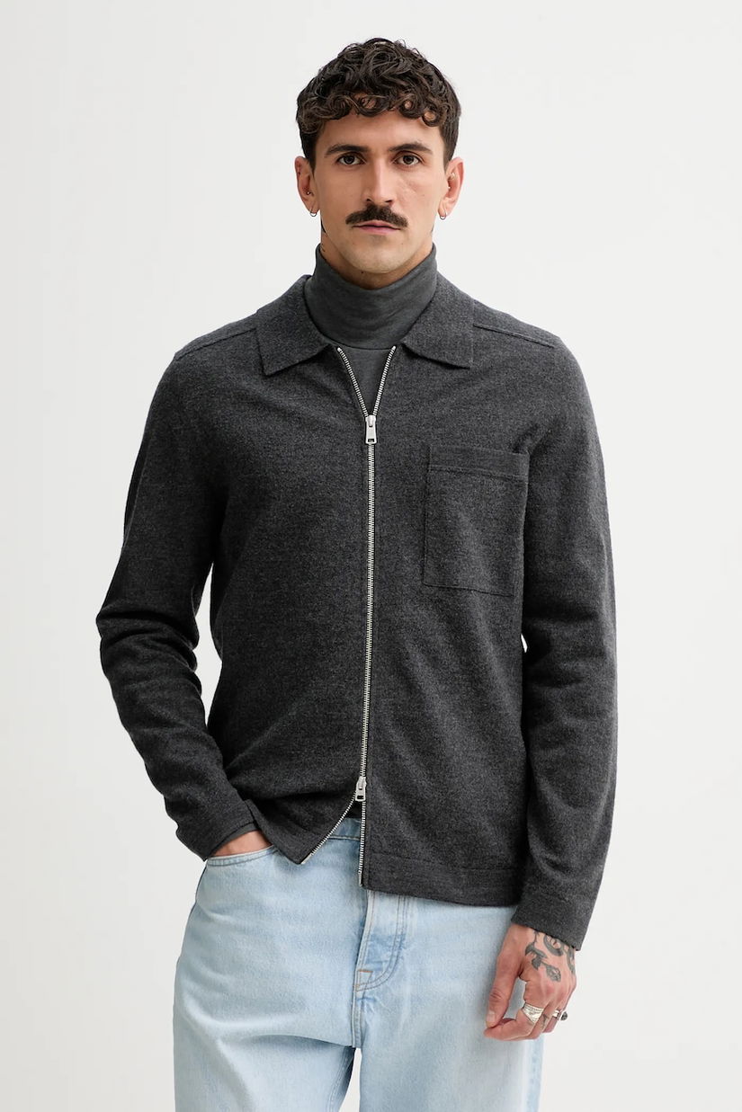 Marc O'Polo cardigan din amestec de lână culoarea gri, 530515361154