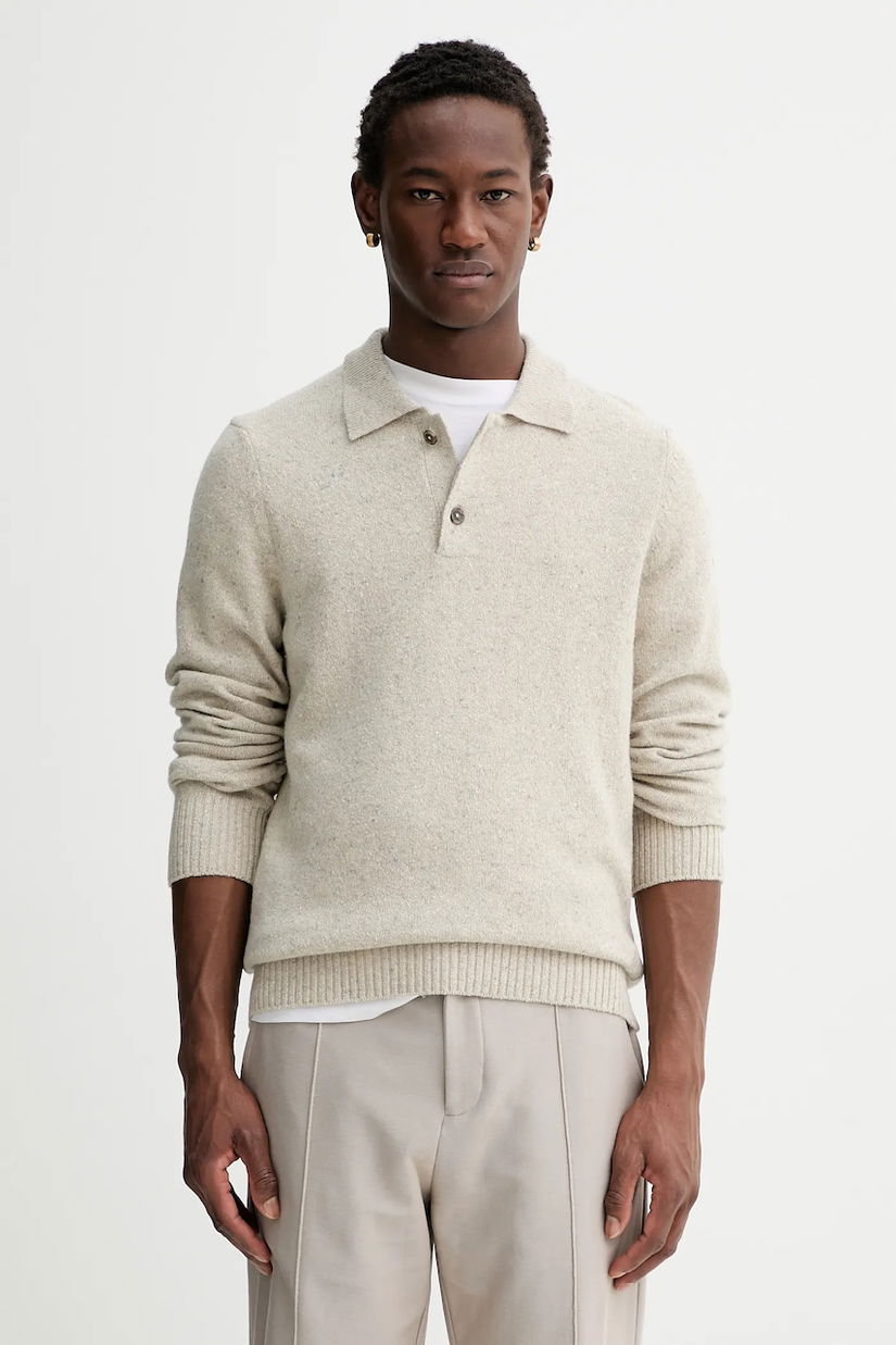 Marc O'Polo pulover din amestec de lână culoarea bej, light, 530506660390