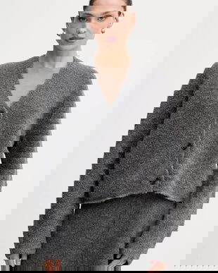 Marc O'Polo cardigan din amestec de lână culoarea gri, 510610961157