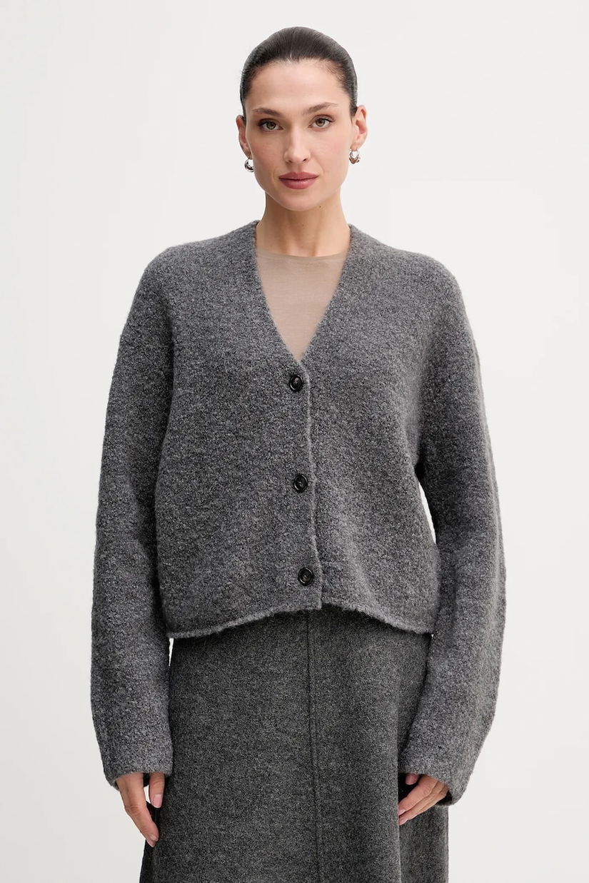 Marc O'Polo cardigan din amestec de lână culoarea gri, 510610961157