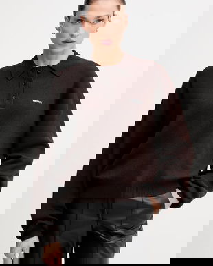 Rotate pulover din amestec de lână culoarea maro, light, 1151371667