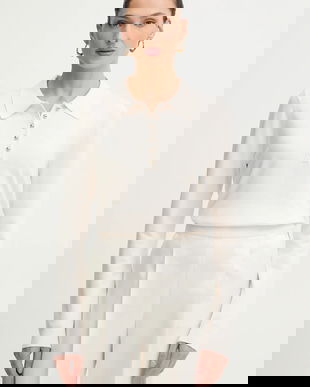 Morgan pulover culoarea bej, light, MPOLI