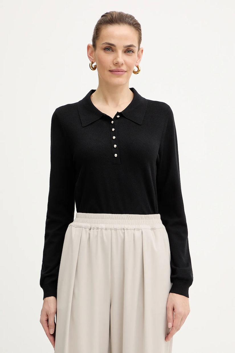 Morgan pulover culoarea negru, light, MPOLI