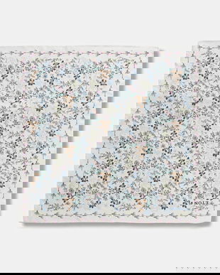 Eton batistă de buzunar de mătase culoarea alb, 100014211