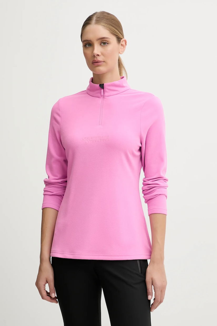 Sportalm hanorac fleece Cologne culoarea roz, uni, 300016