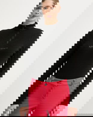 Sportalm hanorac fleece Cologne culoarea negru, uni, 300016