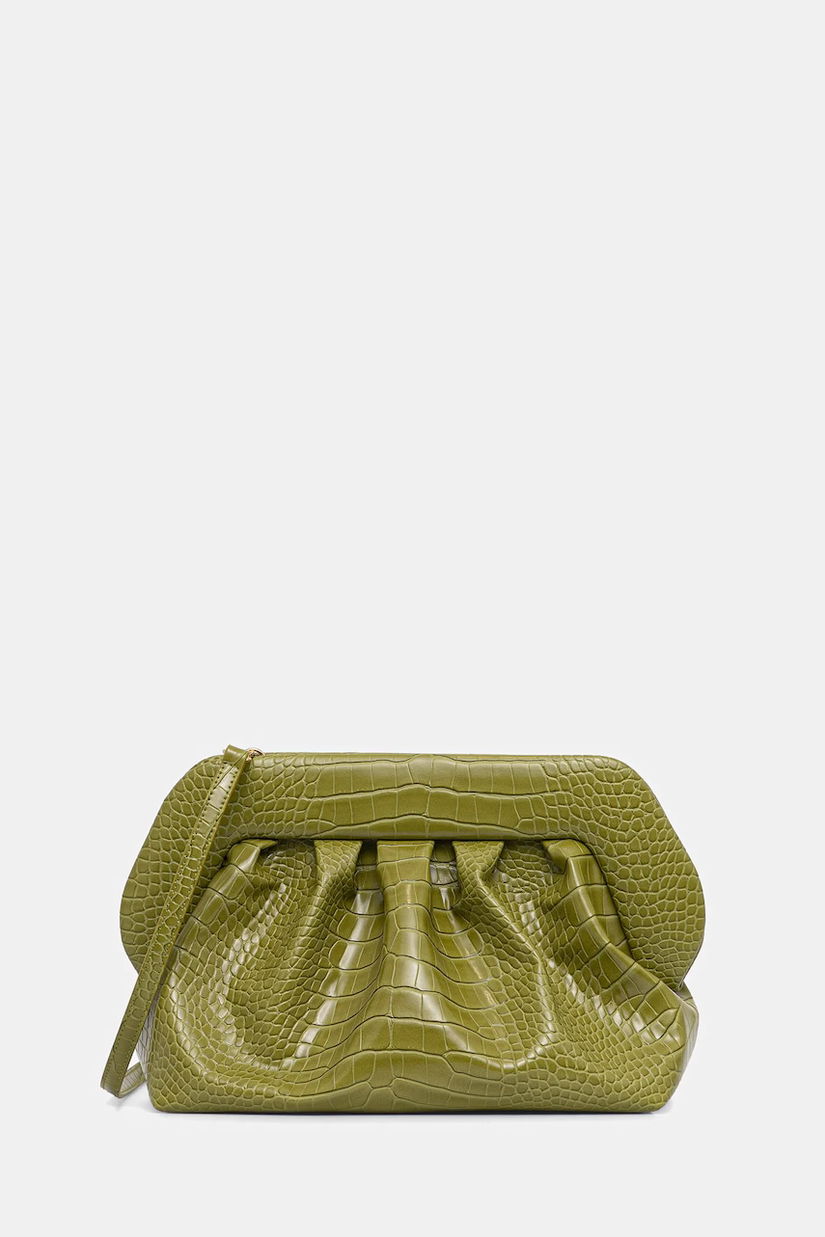 Themoire poșetă culoarea verde, TMFW25BR56
