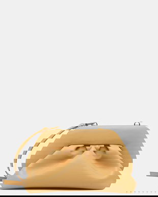 Themoire poșetă culoarea galben, TMFW25TN121