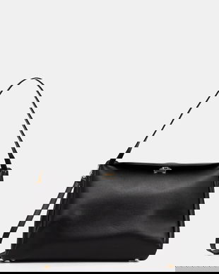 Themoire poșetă culoarea negru, TMCOEUDN1