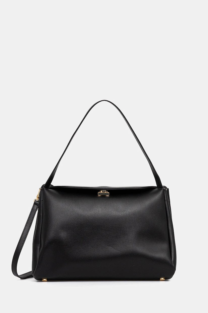 Themoire poșetă culoarea negru, TMCOEUDN1